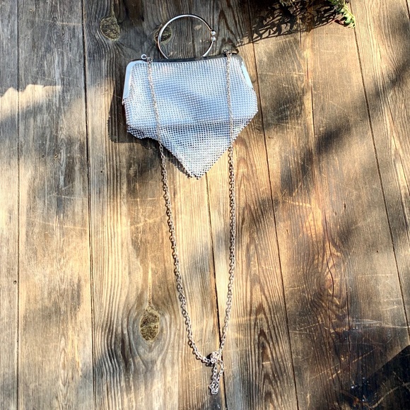 Rhinestone Clutch Crossbody Flowy mesh - Picture 4 of 15